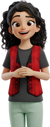 A girl standing named alex